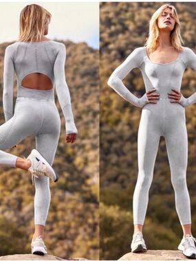 Free People FP Movement Good Karma Long Sleeve Jumpsuit, Size XS/S , NWT